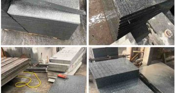 六盘水 芝麻黑地铺石材