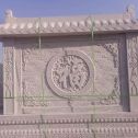 六盘水 芝麻白花岗岩屏风，照壁，影壁