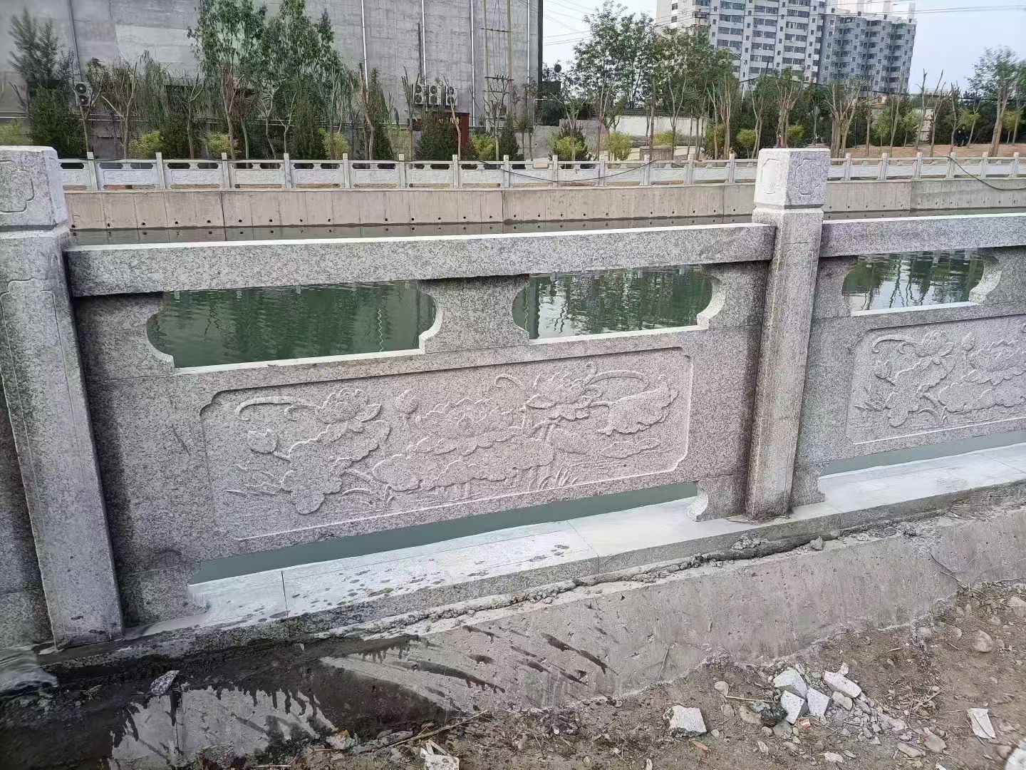 六盘水 芙蓉白大花桥梁、河道，石材栏杆、围栏、护栏