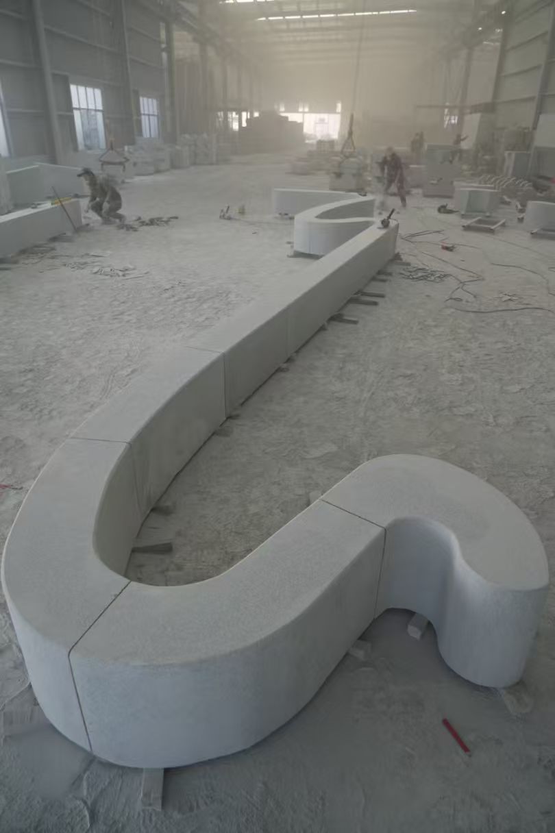 六盘水 花岗岩整石坐凳拼装