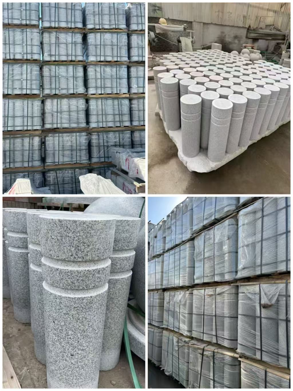 六盘水 芝麻白花岗岩挡车柱、隔离柱多少钱